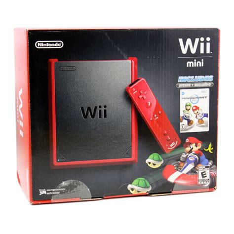 Nintendo Wii Mini with Mario Kart Bundle (Red)