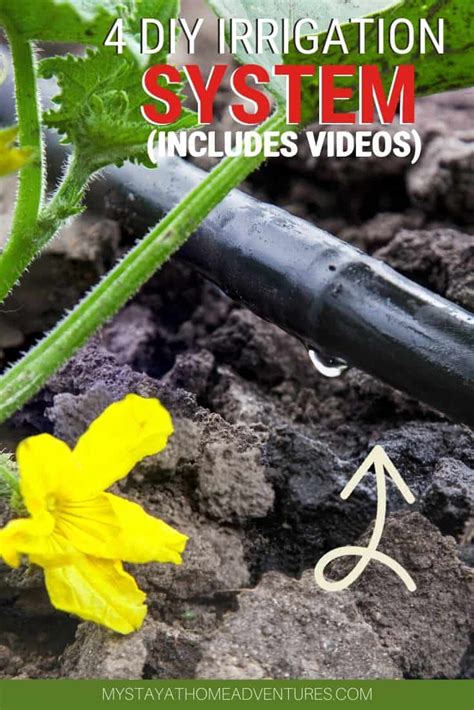 4 DIY Irrigation System for Home Garden (Videos included)