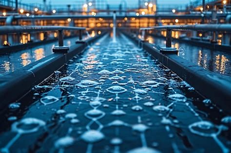 Premium Photo | An industrial water treatment plant