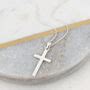 Personalised Sterling Silver Cross Necklace By Hurleyburley