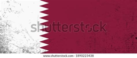 Old Vintage Grunge Qatar Flag Stock Vector (Royalty Free) 1890223438 ...