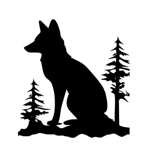 Wolf Silhouette SVG File for Cricut, Silhouette, Laser Machines