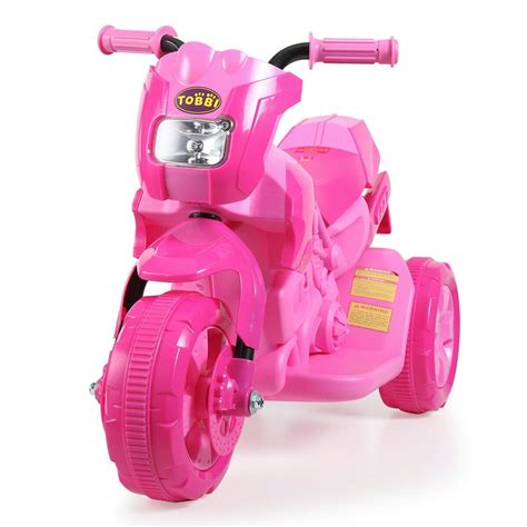 Topcobe Kids Ride on Car, 3 Wheel Motorcycle for Girls Boy, Children 6V ...