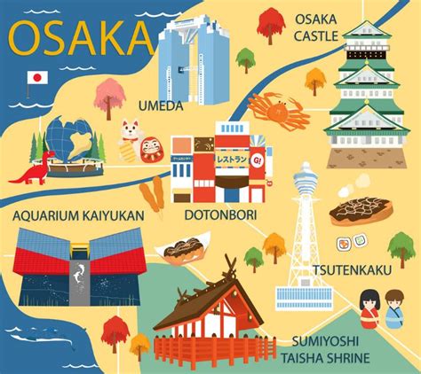 osaka attractions map - Living + Nomads – Travel tips, Guides, News & Information!