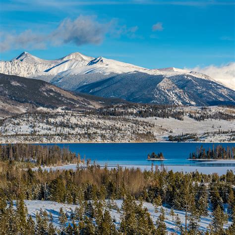 Early Winter Photo of Lake Dillon Reservoir, Summit County Colorado ...