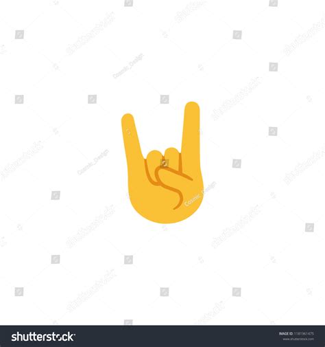 Sign Horns Vector Emoji Stock Vector (Royalty Free) 1181961475 | Shutterstock