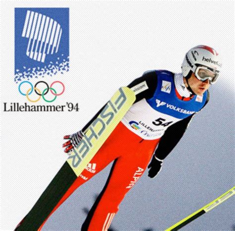 Carrera wins gold in 1994's Lillehammer Winter Olympics. | Lillehammer, Winter olympics, Ski posters