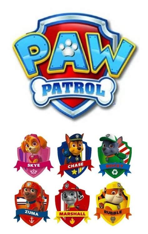 Paw Patrol Cake Topper Paw Patrol Edible By Icingqueenimages | Images ...