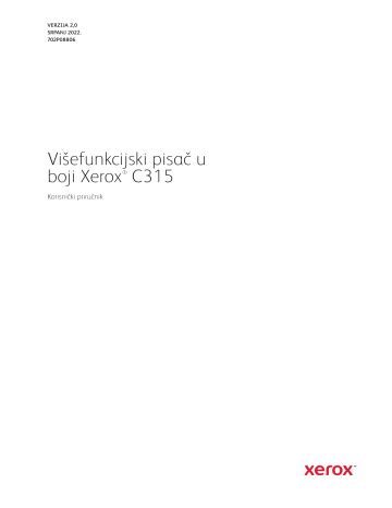 Xerox C315 Color Multifunction Printer Korisnički vodič | Manualzz