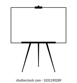 Advertising Stand Flip Chart Blank Artist Stock Illustration 1031190289 | Shutterstock