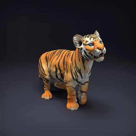 Bengal Tiger Cub for 3D Printing 3D model 3D printable | CGTrader