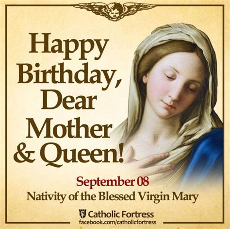 Happy Birthday, Dear Mother & Queen | Mother mary quotes, Happy ...