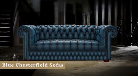 Blue Chesterfield Sofas: Leather & Fabric | Timeless Chesterfields