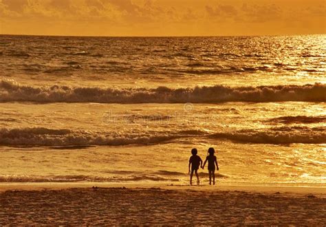 Two and sunset stock image. Image of children, light, escape - 3149693