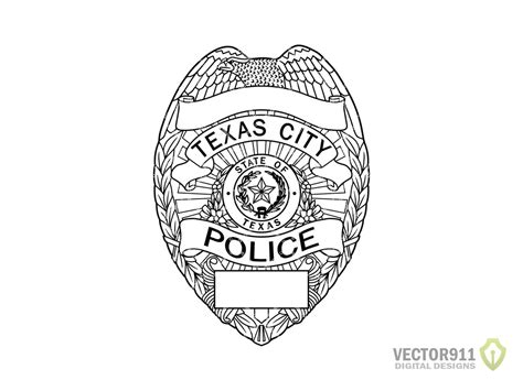 Texas City Texas Police Department Badge, Texas City TX Police Officer ...