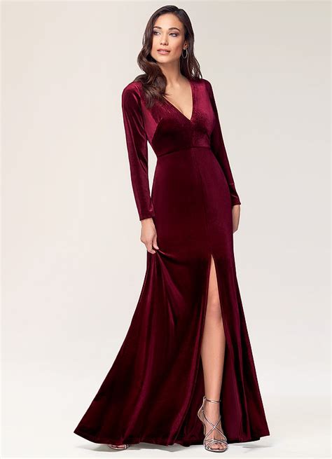 Red Velvet Dress JQP58 - AGBC