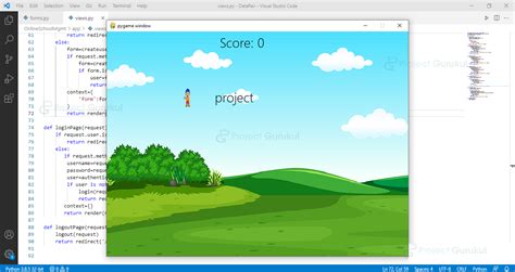 Python Keyboard Jump Game using PyGame - Project Gurukul