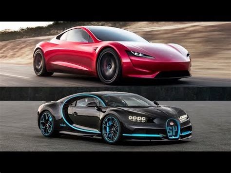 2020 Tesla Roadster Vs 2018 Bugatti Chiron - Top Speed!!