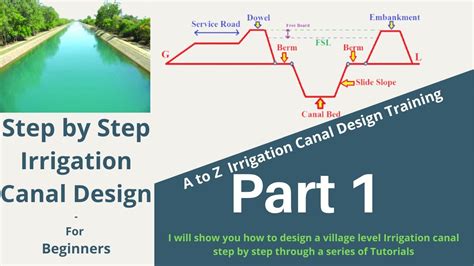 Irrigation Canal Design Step By Step-For Beginners-Part1 - YouTube