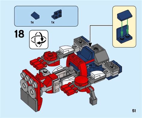 LEGO 76168 Captain America Mech Armor Instructions, Marvel Super Heroes ...