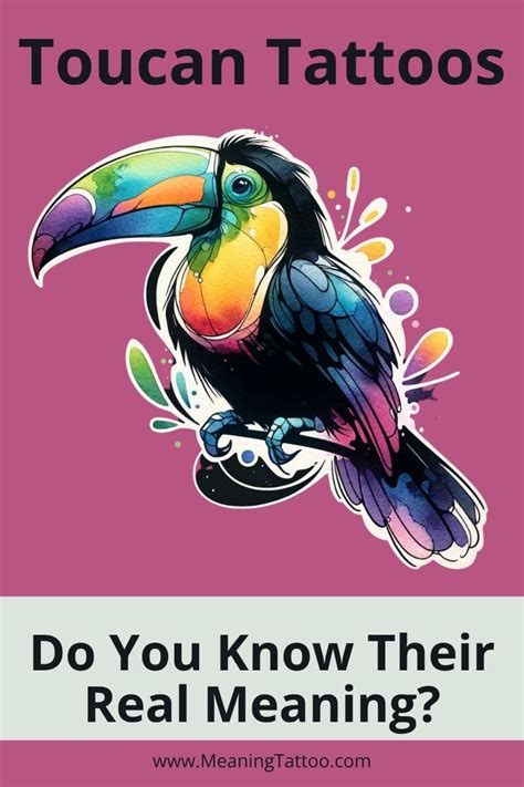 Toucan tattoo meaning a symbol of vibrancy – Artofit