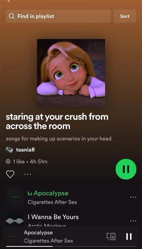 Spotify playlist for staring at your crush from across the room/ songs for when you are ...