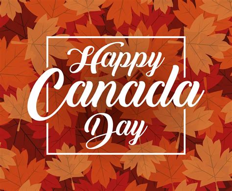 Happy Canada Day celebration banner with maple leaves 1750616 Vector Art at Vecteezy