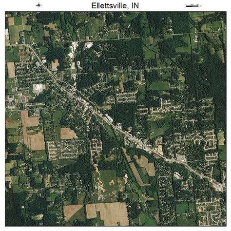 Aerial Photography Map of Ellettsville, IN Indiana