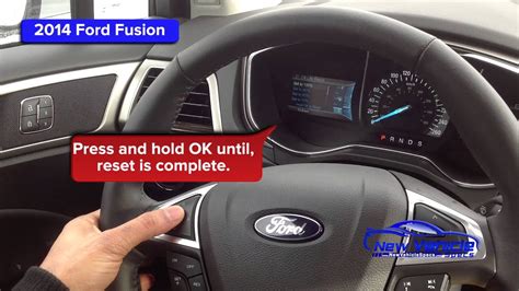 2014 Ford Fusion Oil Light Reset / Service Light Reset - YouTube