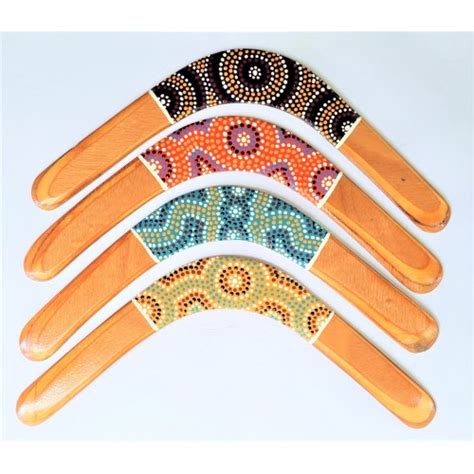 Dot art design 16 inch returning boomerang