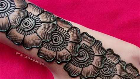 Very Easy Mehndi Design || Simple Beautiful Mehndi Design || Easy ...