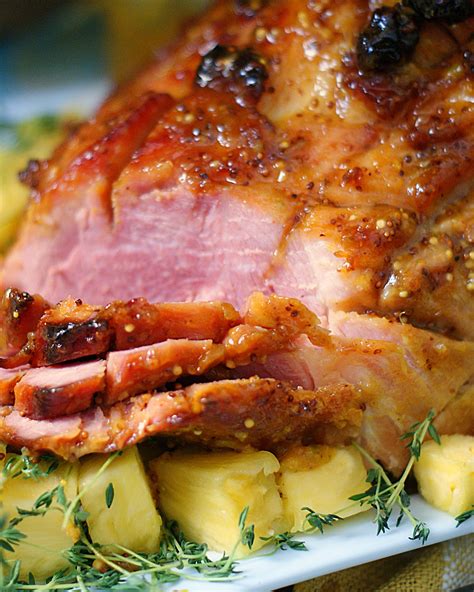 Pineapple Mustard Glazed Ham - southern discourse