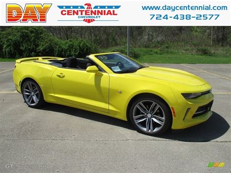 2018 Bright Yellow Chevrolet Camaro LT Convertible #133020566 ...