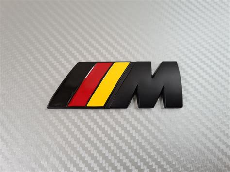 BMW M Sport Badge - German Flag - Black