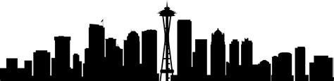 Download Seattle Skyline Silhouette Png - Seattle Cityscape Skyline ...