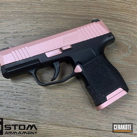 SIG Sauer P365 Cerakoted using Rose Gold | Cerakote