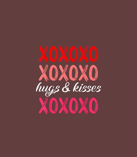 Stylish XOXOXO Hugs Kisses Valentines Day Digital Art by Lexz Olive ...