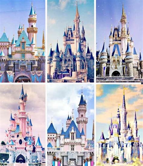 All the disneyland castles around the world | Disneyland castle, Castle ...