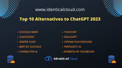 Top 10 Alternatives to ChatGPT 2023 - identical Cloud