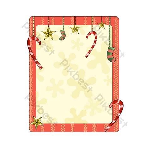 Christmas Red Border Illustration PNG Images | PSD Free Download - Pikbest