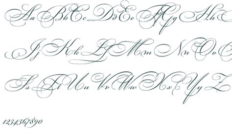 Fancy Alphabet In Cursive Handwriting - canvas-point