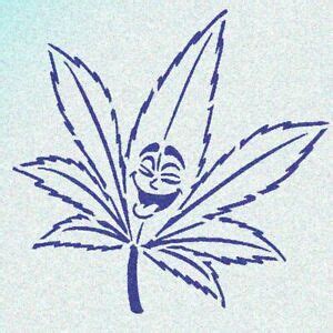 Laughing Weed Leaf Stencil Mylar Marijuana Smoking Stencils | eBay