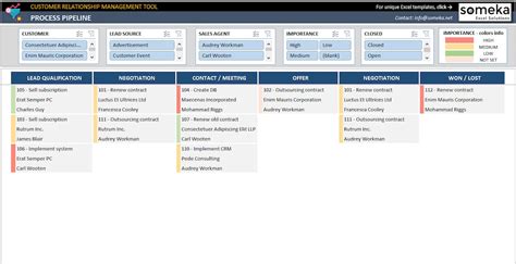 CRM Excel Template Customer Relationship Management Database - Etsy