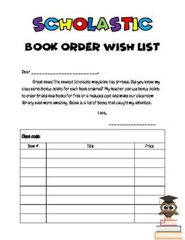 Scholastic Book Fair Wish List Printable - prntbl.concejomunicipaldechinu.gov.co