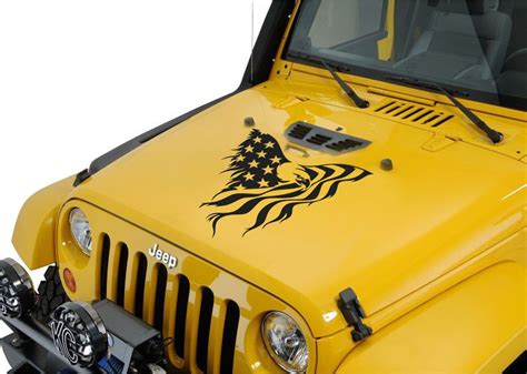 Jeep Wrangler ,Truck American Flag Eagle Vinyl Hood Decal TJ LJ JK JKU #UnbrandedGeneric | Jeep ...