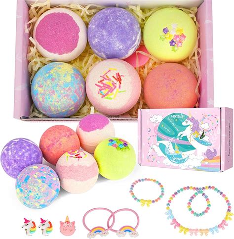 Amazon.com: Canvalite Girls Bath Bombs with Surprise Inside 6 Pcs Unicorn Bath Bomb for Kids ...