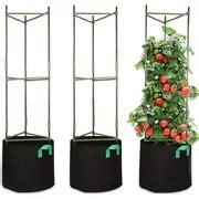 51 Inches Tomato Cages With 10 Gallon Grow Bags Tomato Trellis With ...