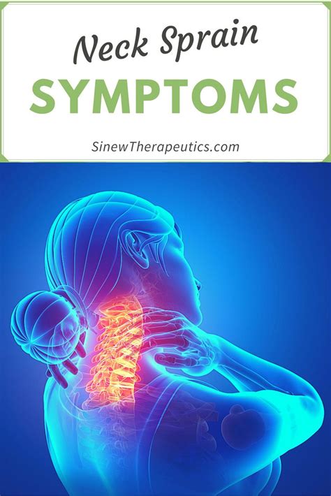 Symptoms of a Neck Sprain | Neck sprain, Sprain, Neck spasms