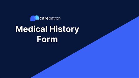 Medical History Form - YouTube