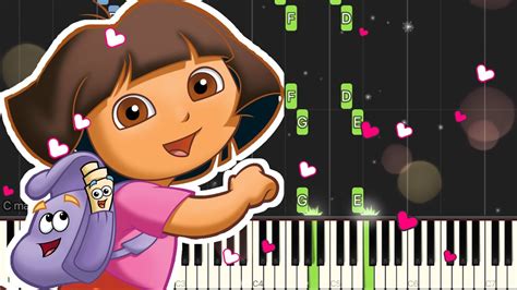 Dora the Explorer Theme Song - Piano Tutorial - YouTube